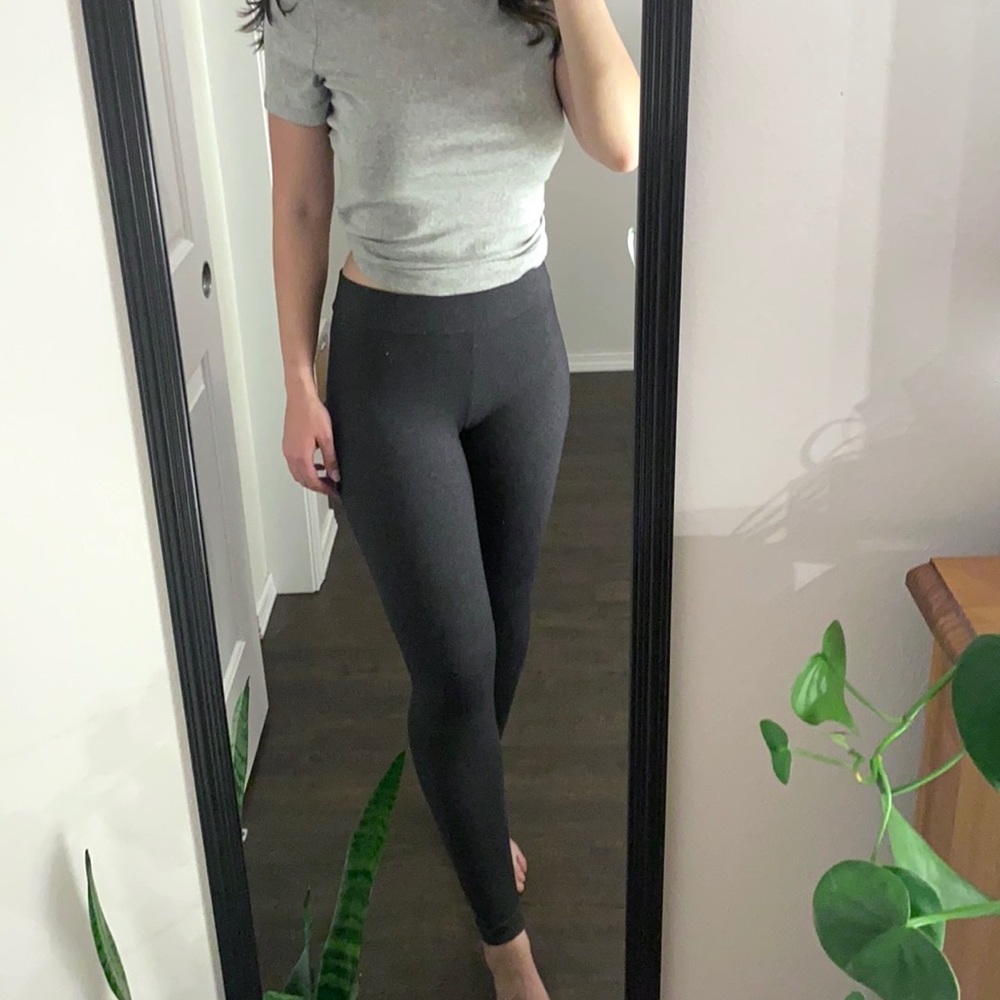Gray Compression Leggings